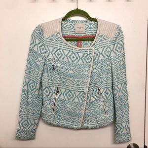 Two piece light blue Zara suit